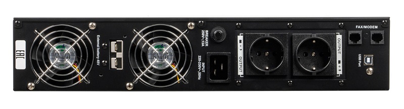 ИБП, Мощность: 1000 ВА / 700 Вт, 145-280 В, Встроенные АКБ 9 Ач – 2 шт, Выходные разъёмы: Schuko — 2 шт