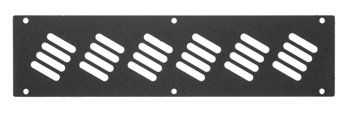 Заглушка кабельного ввода, перфорированная, 300х76х1мм, черная