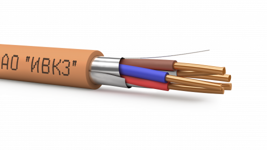 Кабель безгалогенный огнестойкий, экранированный 2х2х2,5 бухта 200 м.