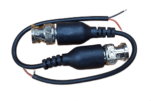 Комплект: c кабелем. Приемопередатчик пассивный видеосигнала по витой паре, выполненный внутри разъема BNC
