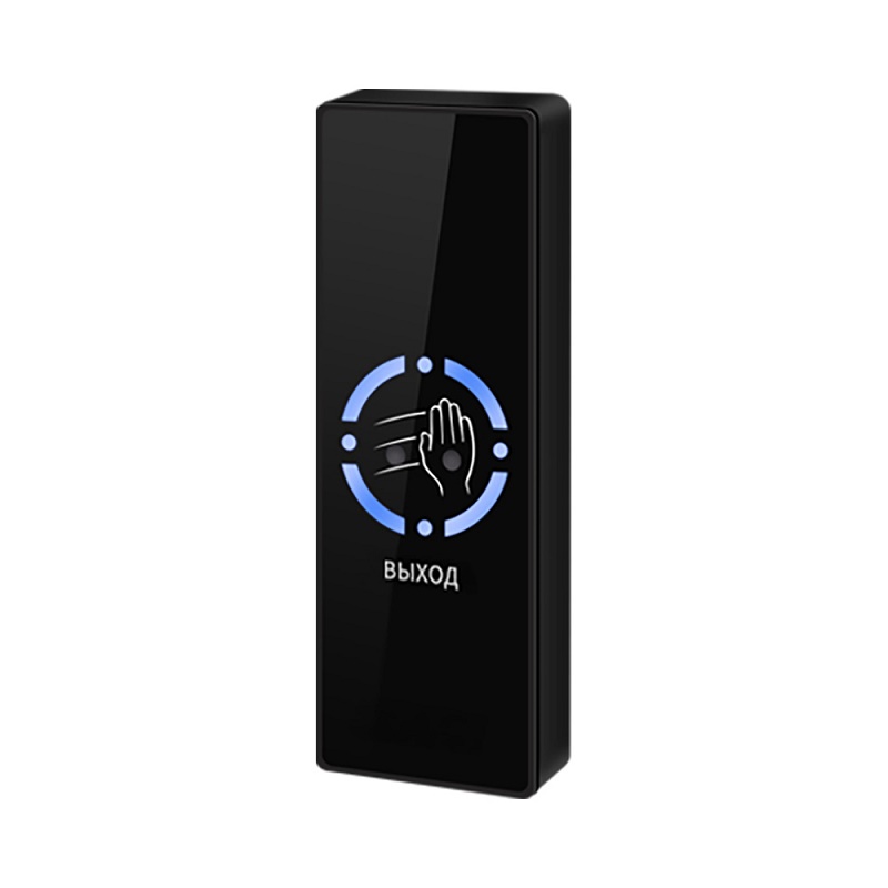 Кнопка на выход бесконтактная, накладная, группа&nbsp;&nbsp;контактов НЗ/НР, пластиковый корпус, таймер задержки, подсветка, дистанция 3-15 см. IP66, -20 ÷ +65° C, 115х40х15 мм.