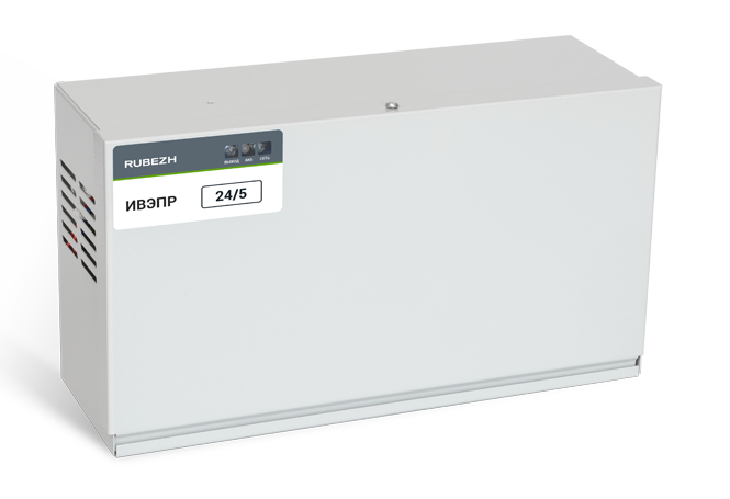 Источник вторичного электропитания резервированный, 24В, до 5А; АКБ - 2х12Ач; 