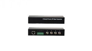 4х -канальный приемопередатчик видеосигнала по витой паре, пассивный HDCVI 720P: 400м / 1080P: 250м, HDTVI 720P/1080P: 250м; AHD 720P: 350м / 1080P: 200м