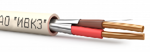Кабель огнестойкий низкотоксичный, экранированный 1х2х1,0, бухта 200 м.