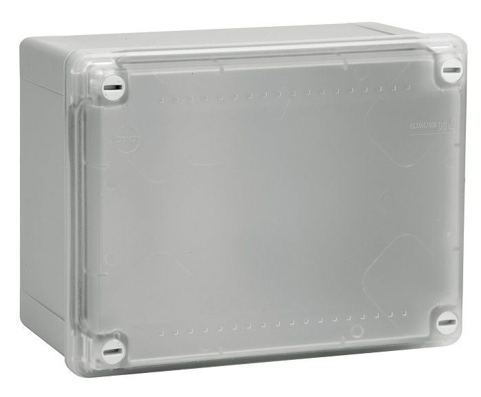 Коробка ответвительная с гладкими стенками и матовой крышкой, IP56,150х110х70мм