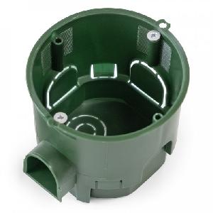 Коробка установочная углубленная безгалогенная (HF) 68х60 с саморезами (8шт/уп)