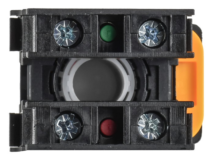 Кнопка с фиксацией d=22мм 1NO+1NC чёрная MASTER IEK