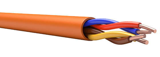 Кабель огнестойкий, безгалогенный, 2х2х1,0 мм, бухта 200м.