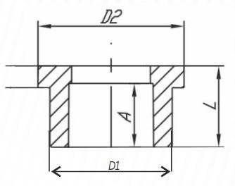 Бурт ПП D32 раструбный