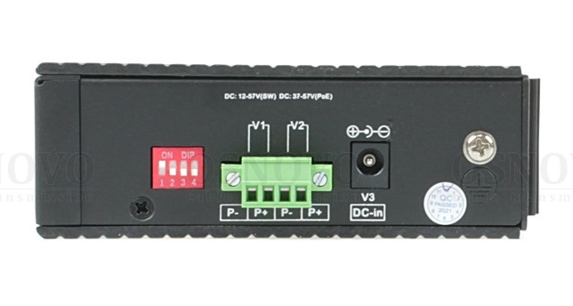 Промышленный коммутатор Gigabit Ethernet на 8GE RJ45 портов. Порты: 8 x GE (10/100/1000Base-T). Встроенная грозозащита 6кВ. Питание: 3 x входа DC12-57V(6W). БП в комплект НЕ входит. Монтаж на DIN-рейку или на стену (крепление в комплекте). Поддержка режима CCTV: Увеличение расстояния передачи данных до 250м, изоляция портов (VLAN). 45х160х130мм. Вес: 1кг.  -40…+80°С.