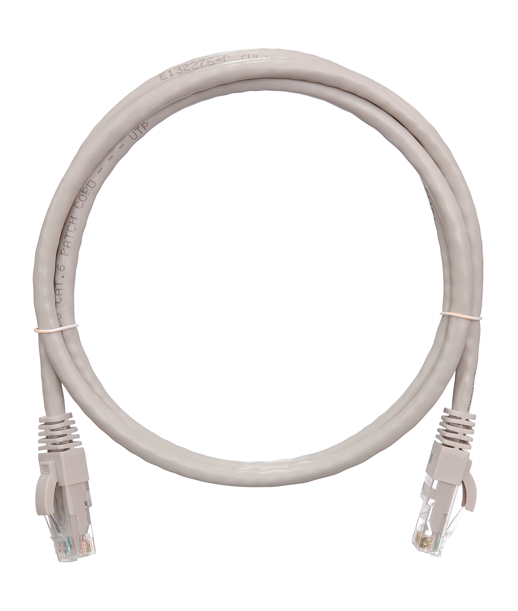 Коммутационный шнур Essential Line U/UTP 4 пары, Кат.6 (Класс E), 250МГц, 2хRJ45/8P8C, T568B, заливной, с защитой защелки, многожильный, BC (чистая медь), 25AWG (7x0,175мм), LSZH нг(А)-HFLTx, серый, 2м