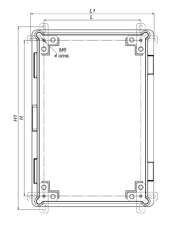 Термошкаф из армированного стекловолокном полиэстера с обогревом. Класс ударопрочности IK10. -60° ÷ + 80°C. IP66. Потребляемая мощность 350 Вт. Напряжение питания 230V ± 10% AC, 6A. 602х802х268мм.