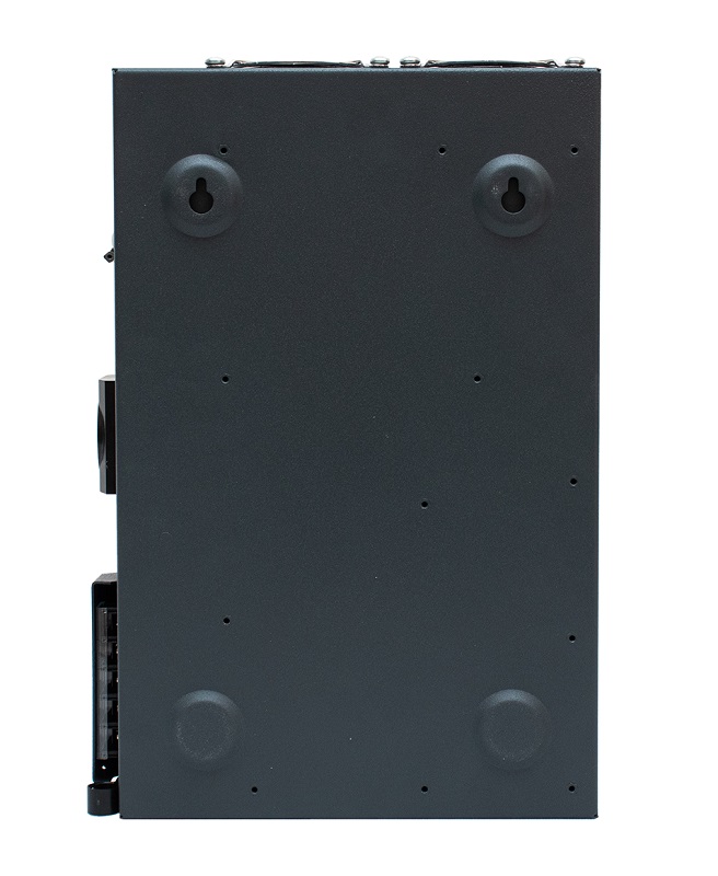 Стабилизатор переменного напряжения инверторный (с двойным преобразованием) однофазный, чистая синусоида; P-нагр.3 кВА/2,5 кВт, U-вх.165…310 В, U-вых.220…230 В (с шагом 1 В), I-вых.14 A; IP20, t-раб. +5…+40°C, 205х370х103 мм