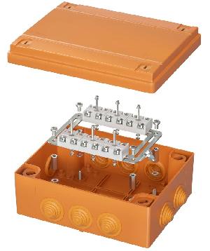 Коробка пластиковая FS с кабельными вводами и клеммниками, IP55, 240х190х90 мм, 12р, 450V, 32A, 10 мм2