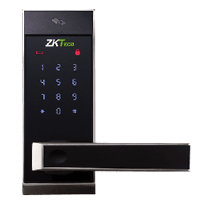 Металлический гостиничный биометрический замок пользователи 100, пароль 100, отпечатков пальцев 100, толщина двери 0-54 мм .Bluetooth, приложенние ZK Smartkey.