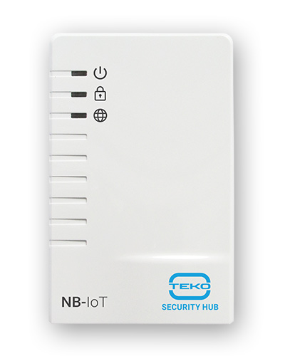 Абонентский контроллер для GSM-сигнализации Security Hub, подключение к серверу через Интернет и сети сотовой связи стандарта LTE Cat Nb1 (NB-IoT), контроль до 32 радиодатчиков системы Астра-РИ-М разных типов, 4 ШС, 6 выходов, вход ТМ