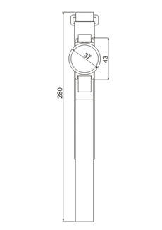Браслет&nbsp;&nbsp;EM Marine&nbsp;&nbsp;с нейлоновым ремешком и липкой защелкой(цвет ремешка - красный)