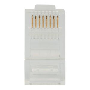 Коннектор (вилка) UTP кат.5e 8P8C универсальная, 15U", 3 зубца