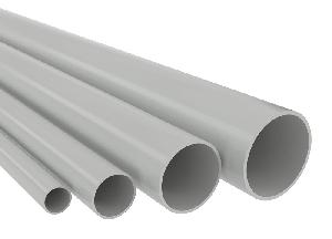Труба ПВХ жёсткая гладкая д.32мм, тяжёлая, 2м, цвет серый, (уп. 20 м.)