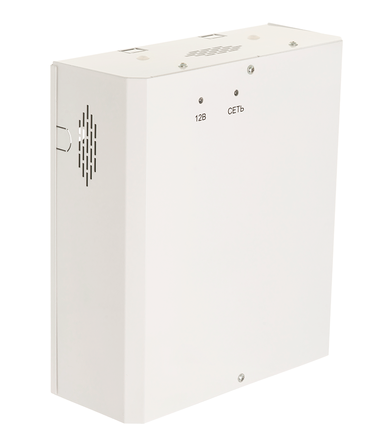 Блок бесперебойного питания, металлический корпус 12В. 5А. Рекомендуемая емкость АКБ 17А*ч. от -15 до +50°С. 250х220х88мм. Масса 1,2кг