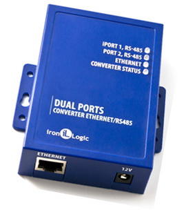 Конвертер с гальванической развязкой Ethernet / RS-485 x2