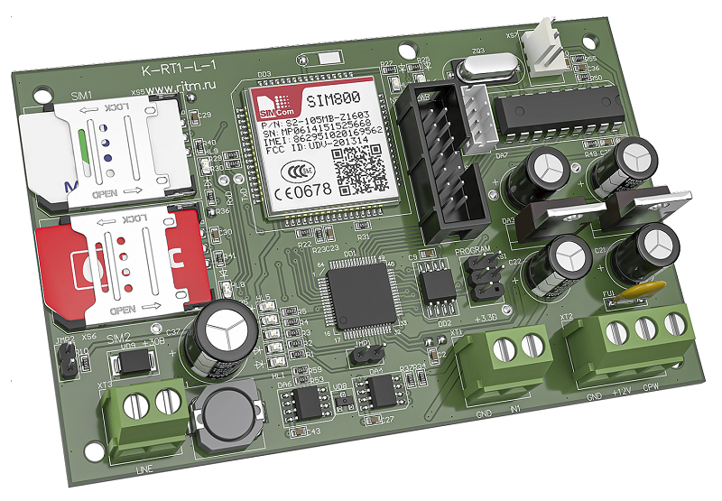 Панель контрольная предназначен для приёма сообщений в протоколе Ademco Contact ID