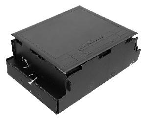 Коробка под заливку в бетон, 12 модулей, черный