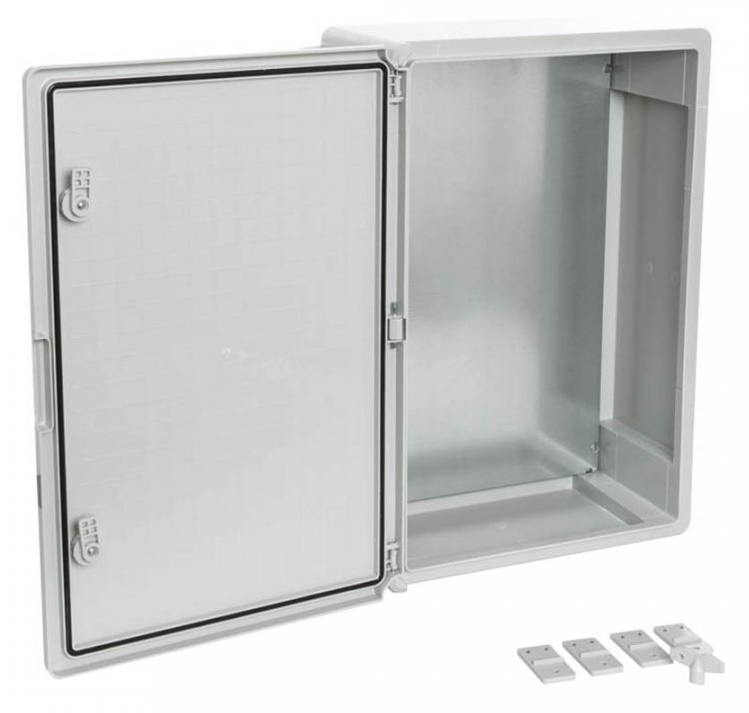Корпус пластиковый с монтажной панелью ЩМП IP65 серая дверь 700х500х250