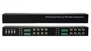 16ти -канальный приемопередатчик видеосигнала по витой паре, пассивный HDCVI 720P: 400м / 1080P: 250м, HDTVI 720P/1080P: 250м; AHD 720P: 350м / 1080P: 200м