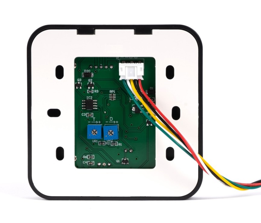 Бесконтактная кнопка выхода, металл, накладная, 81х31х24 мм.