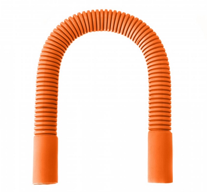 Поворот гибкий гофрированный универсальный оранжевый d20 мм (5шт/уп)