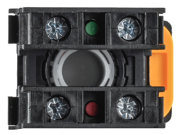 Кнопка d=22мм 1NO+1NC чёрная MASTER IEK