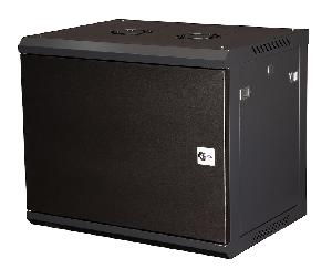 Шкаф 19" телекоммуникационный настенный, 9U 501х600х450 мм, дверь металл, черный