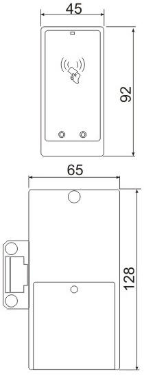 Электронный замок для мебели, 5 режимов работы, EM, HID Prox II, Temic