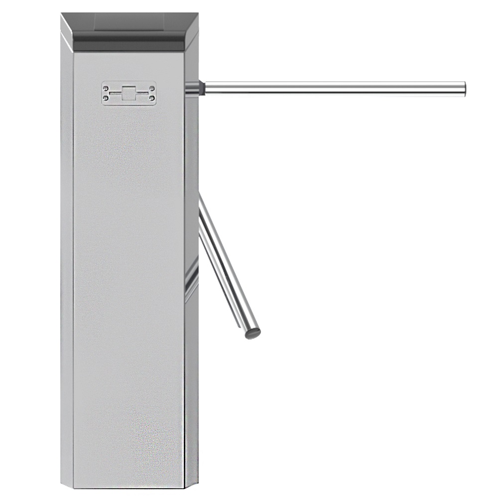 ТУМБОВЫЙ Турникет-трипод 1250х285х965. эл/мех с автоматическими планками "антипаника" Исполнение: нержавеющая сталь, Комплектация: комплект считывателей (HID, E-Marine), планки 650мм, пульт управления с кабелем, ИК-пульт, всепогодное исполнение, "сухие контакты на плате управления".