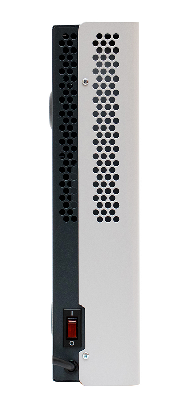 Стабилизатор переменного напряжения инверторный (с двойным преобразованием) однофазный, чистая синусоида; P-нагр.1.5 кВA/1.125 кВт, U-вх.90…310 В; U-вых.220…230 В (с шагом 1 В), I-вых.6.8 А; IP20, t-раб.+5…+40°C, 300х187х78 мм