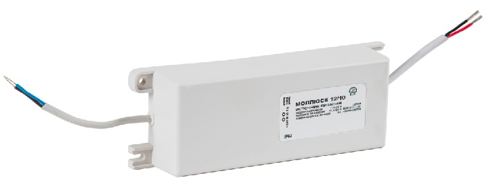 Источник питания 12В, 10А, габариты 205х70х40&nbsp;&nbsp;мм, защита выхода от КЗ и перегрузки, прочность изоляции&nbsp;&nbsp;3 кВ, проушины для крепления, корпус IP67