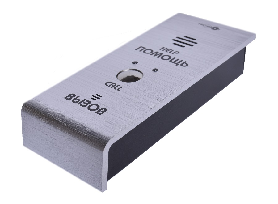 Тромбон-ВП-А - Накладная вызывная панель; питание от "Тромбон-БС-16"; Алюминиевый корпус; 145x60x28 мм; 0,3кг Накладная вызывная панель; питание от "Тромбон-БС-16"; Алюминиевый корпус; 145x60x28 мм; 0,3кг