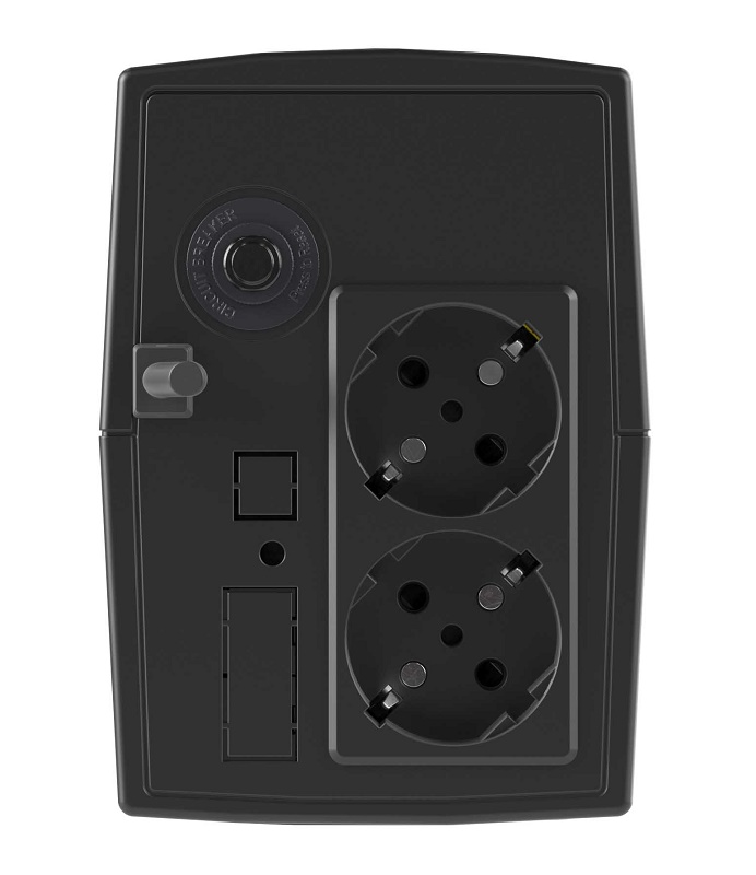 Линейно-интерактивный ИБП ДКС серии Info, 600 ВА/360 Вт, 1/1, 2xSchuko, 1x7Aч