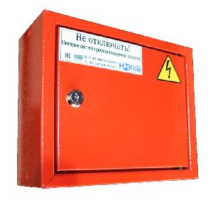 Щит управления и автоматики пожарный, 200x230x105, IP31, на вводе ВН 63А 1p, на выходе ВА С 6А 4,5кА 1p –10шт
