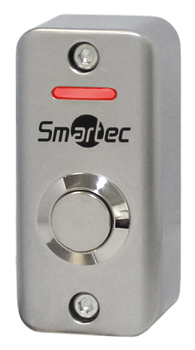 Кнопка металлическая, 2-х цветный СИД индикатор, накладная, НР контакты, 60х29х25 мм.