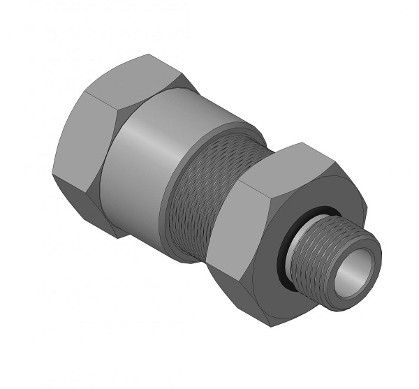 Кабельный ввод с резьбой G1/2 мм для прокладки кабеля в металлорукаве РЗ-ЦП-20, с уплотнением кабеля и проходным диаметром кабеля d=8-12 мм