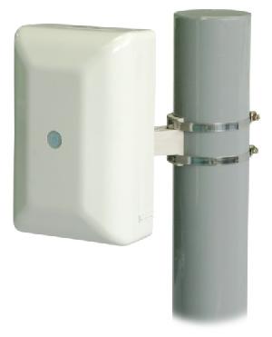 Радиоволновый двухпозиционный извещатель, не требует оформления решения ГКРЧ. До 100 метров, узкая зона обнаружения. частота – 24,15 ГГц. -60°...+80 °С