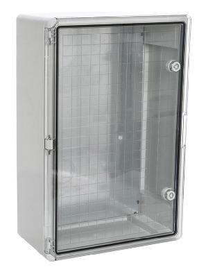 Корпус пластиковый с монтажной панелью ЩМП IP65 прозрачная дверь 600х400х200