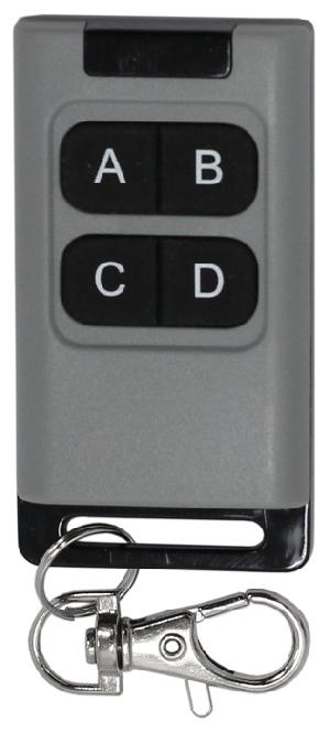 Дополнительный радиоканальный брелок на 4 канала с динамическим кодом, пластиковый корпус