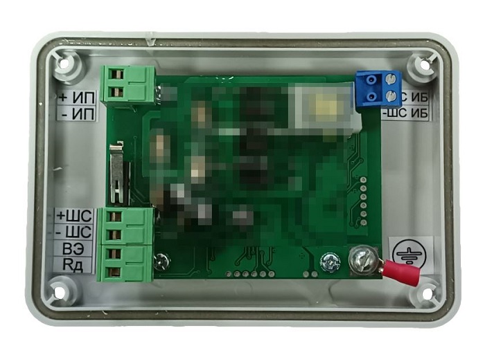 Активный барьер искробезопасности. Специальное устройство для общепромышленного прибора, обеспечивает формирование конечного участка шлейфа как искробезопасная электрическая цепь. 