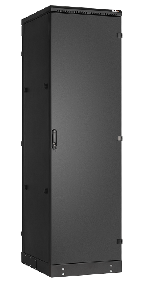 Напольный шкаф 19", 42U, промышленный, цельнометаллические двери, степень защиты IP54, Ш600хВ2070хГ1000мм, черный.