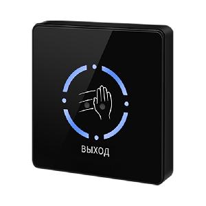 Кнопка на выход бесконтактная, накладная, группа контактов НЗ/НР, пластиковый корпус, таймер задержки, подсветка, дистанция 3-15 см. IP66, -20 ÷ +65° C, 86х86х15 мм.