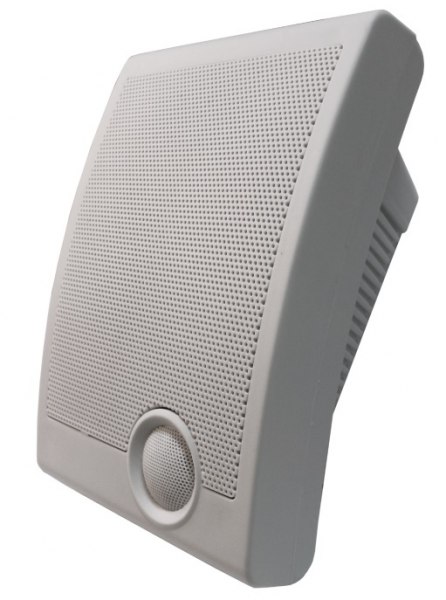 Оповещатель речевой настенный, белый, Мощность 5 Вт., Номинальное напряжение 30В / 100В, звуковое давление 98 дБ., диапазон частот 90 Гц-15000 Гц., 260х185х120 мм., вес 1,14 кг
