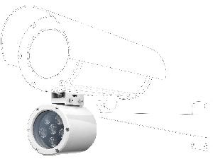 Прожектор инфракрасный периметровый взрывозащищенный, до 35 метров. Угол освещения 45°, Диапазон рабочих температур -60° ÷ +50°С. 